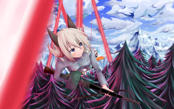 Eila Ilmatar Juutilainen Anime Strike Witches HD Desktop Wallpaper | Background Image