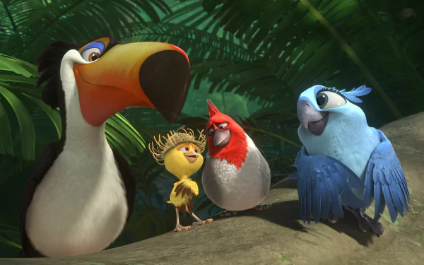 Carla (Rio) Pedro (Rio) Nico (Rio) Rafael (Rio) movie Rio 2 HD Desktop Wallpaper | Background Image