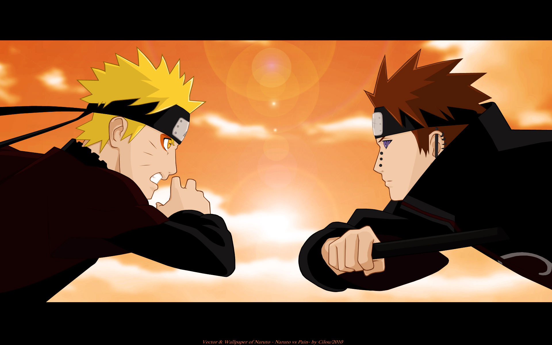 Naruto Uzumaki vs. Pain - HD Wallpaper