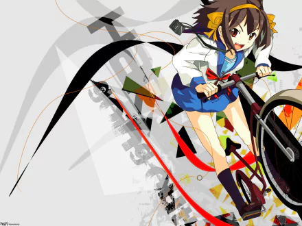 Haruhi Suzumiya Anime The Melancholy of Haruhi Suzumiya HD Desktop Wallpaper | Background Image