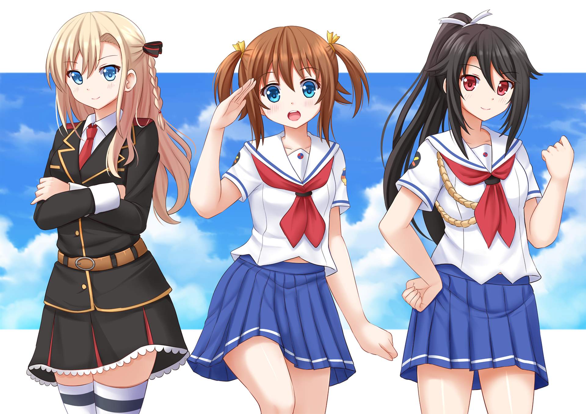 Anime High School Fleet Fondo de pantalla HD | Fondo de Escritorio