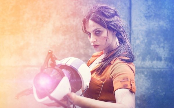 Women Cosplay Portal 2 Chell HD Wallpaper | Background Image