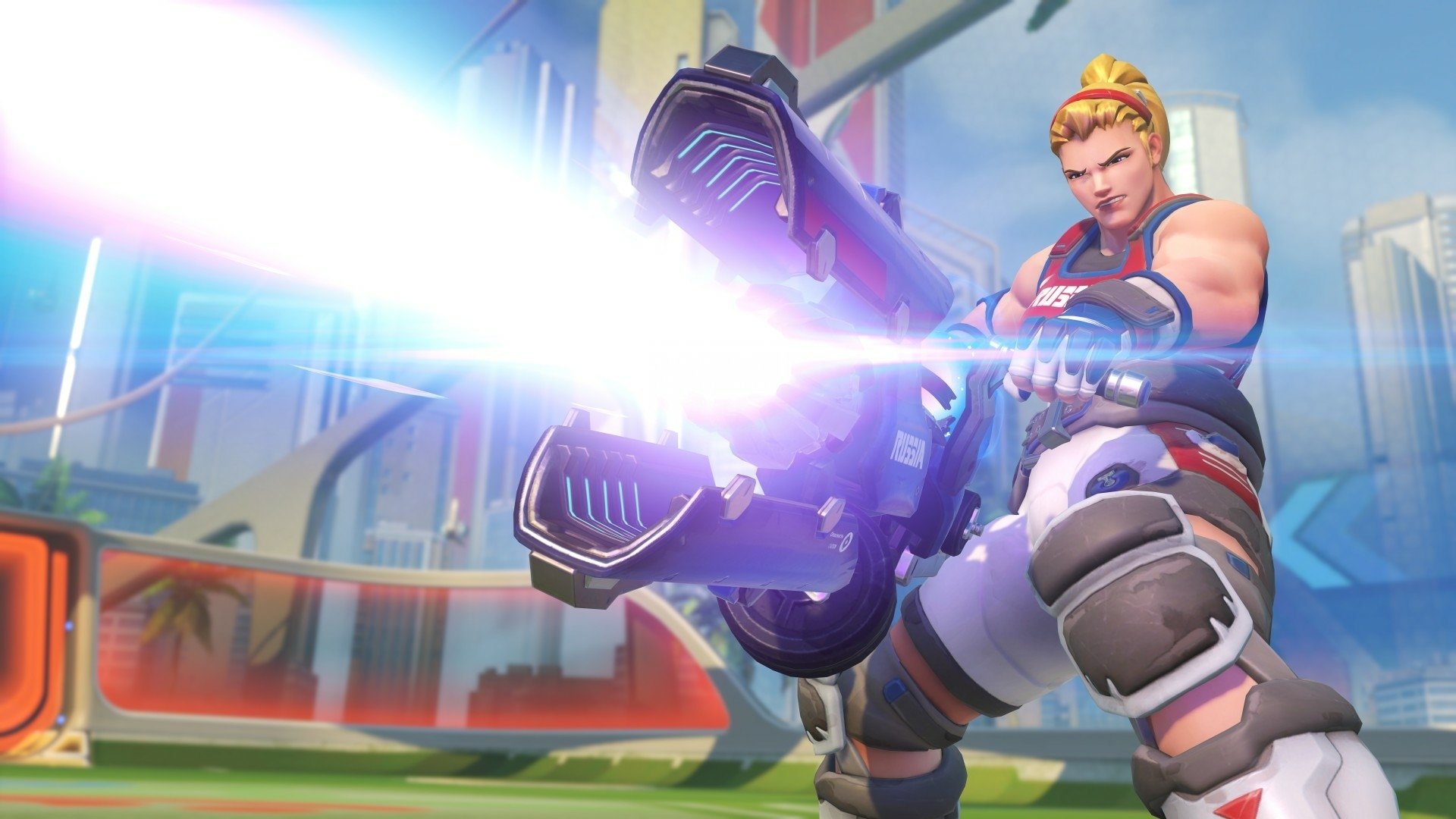 Download Zarya (Overwatch) Video Game Overwatch HD Wallpaper