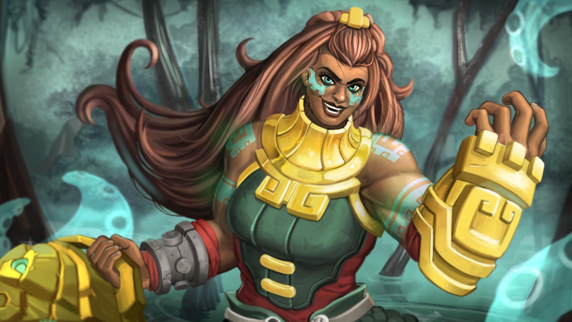 Download Illaoi (League Of Legends) Video Game League Of Legends HD Wallpaper by Trevor Verges