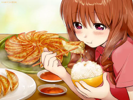 Anime Gourmet Girl Graffiti HD Desktop Wallpaper | Background Image