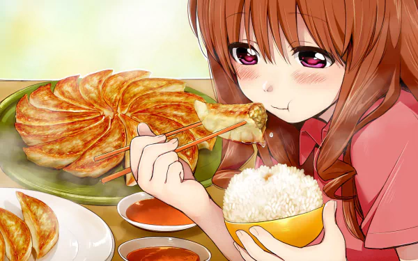 Anime Gourmet Girl Graffiti HD Desktop Wallpaper | Background Image