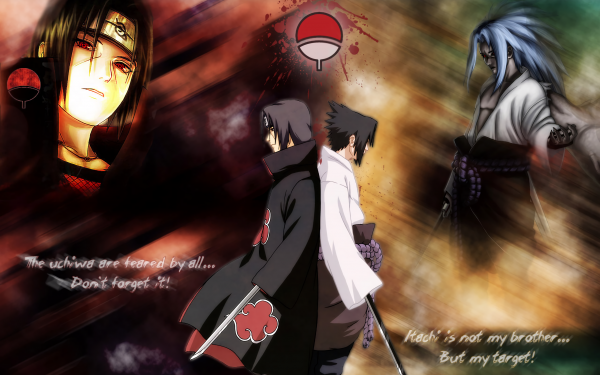 Anime Naruto Sasuke Uchiha Itachi Uchiha HD Wallpaper | Background Image