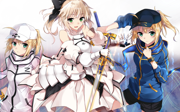 Anime Crossover Saber HD Wallpaper | Background Image