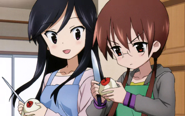 Nagisa Tennouji Yuuko Nishi Anime A Channel HD Desktop Wallpaper | Background Image
