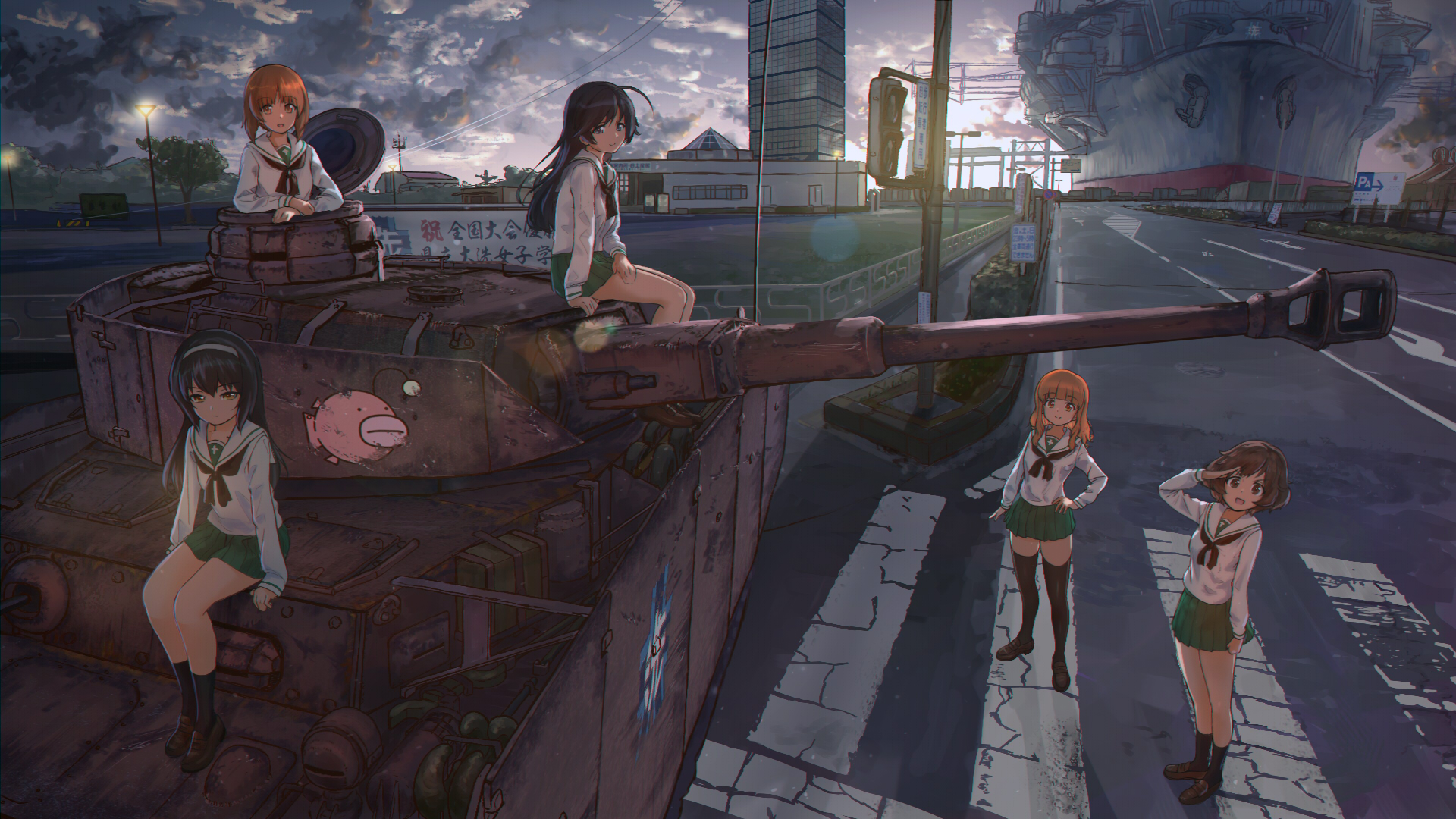 Girls und Panzer HD Wallpaper | Background Image | 1920x1080 | ID
