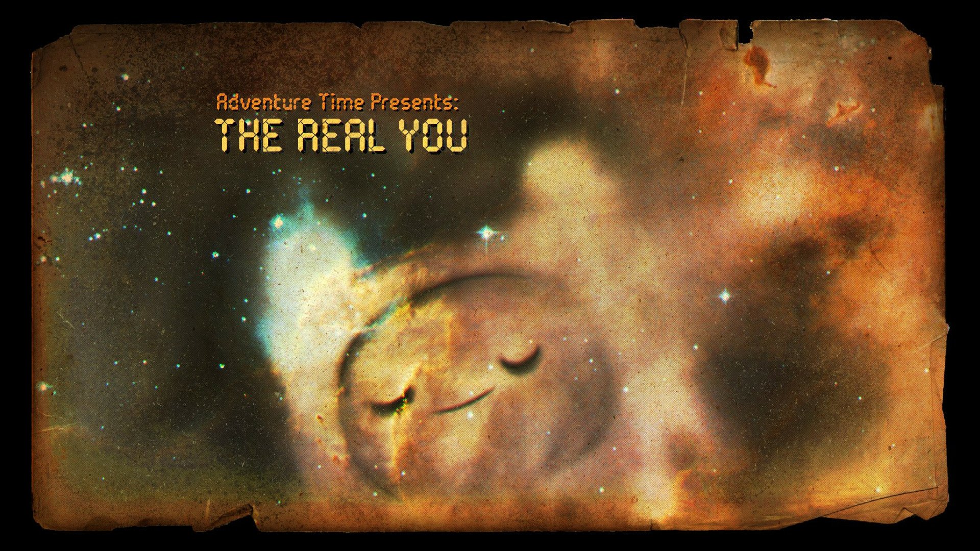 HD PC desktop wallpaper featuring a cosmic-themed Adventure Time scene titled The Real You from the TV show Adventure Time.