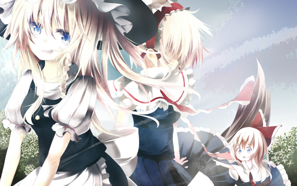 Anime Touhou Alice Margatroid Marisa Kirisame HD Wallpaper | Background Image