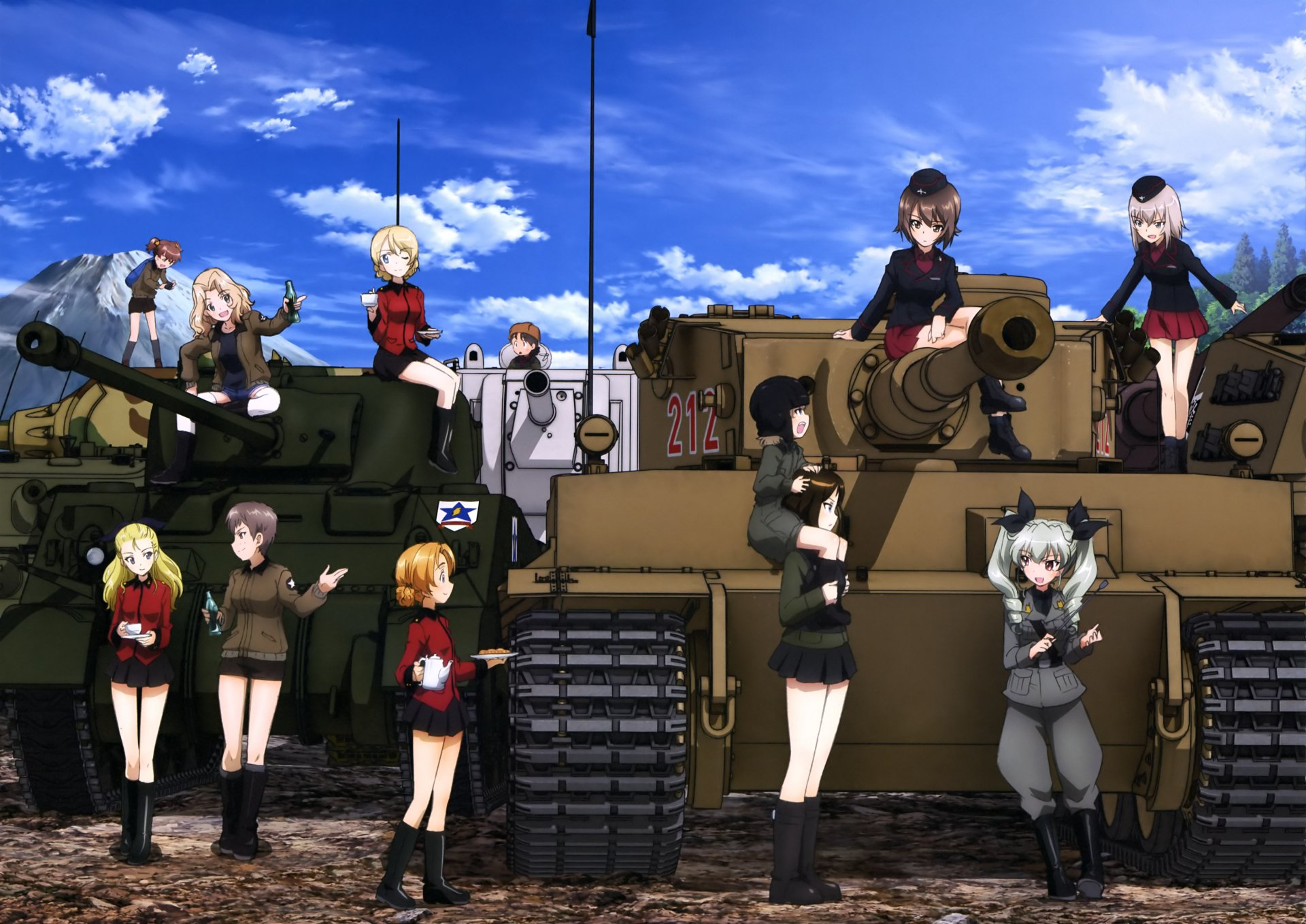 Girls und Panzer 4k Ultra HD Wallpaper | Hintergrund | 4088x2891 | ID