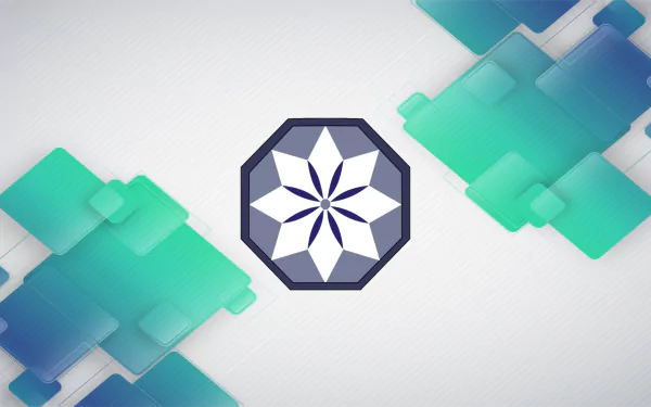 HD PC desktop wallpaper featuring a geometric design inspired by the anime The Irregular at Magic High School.