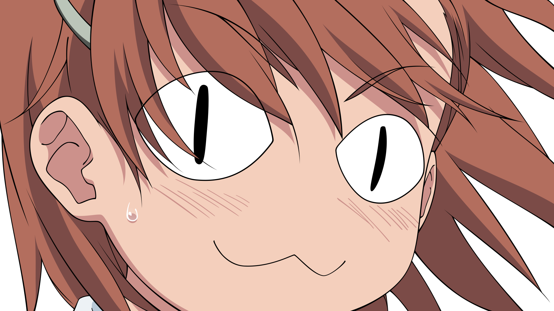 Close-up of an anime character with spiky brown hair and wide eyes from A Certain Scientific Railgun, rendered in 4K Ultra HD for PC desktop wallpaper.