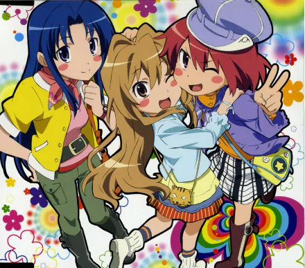 Minori Kushieda Taiga Aisaka Ami Kawashima Anime Toradora! HD Desktop Wallpaper | Background Image