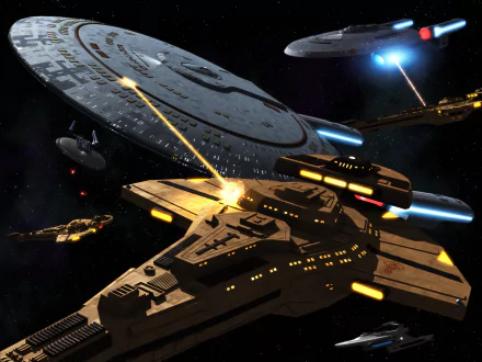 USS Enterprise Sci Fi Star Trek HD Desktop Wallpaper | Background Image