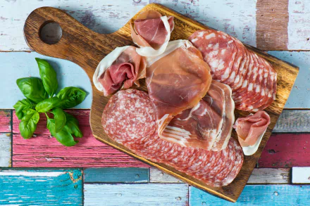 Prosciutto salami food meat HD Desktop Wallpaper | Background Image