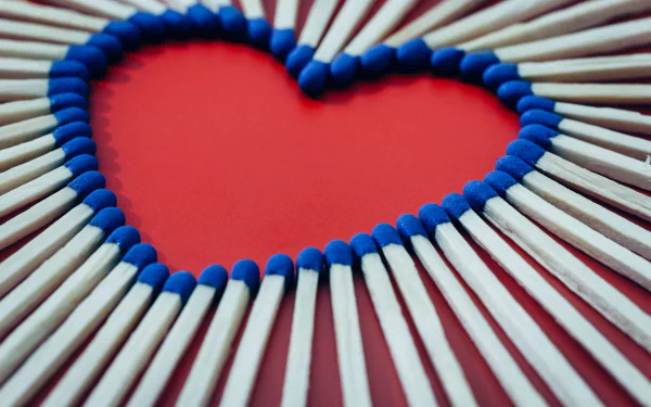 heart close-up photography match HD Desktop Wallpaper | Background Image