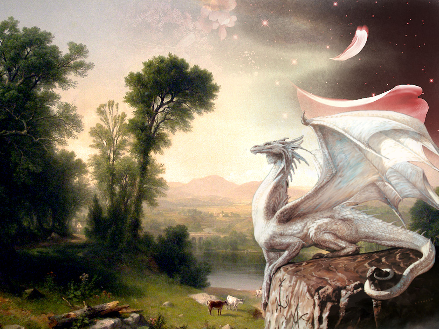 Fantasy Dragon HD Wallpaper | Background Image