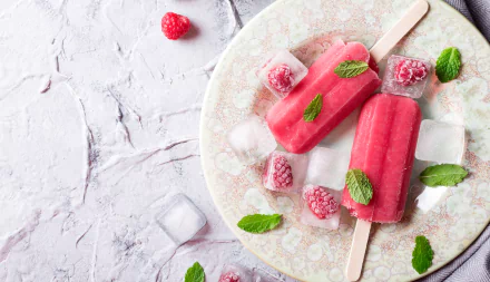 raspberry ice cube food ice cream HD Desktop Wallpaper | Background Image