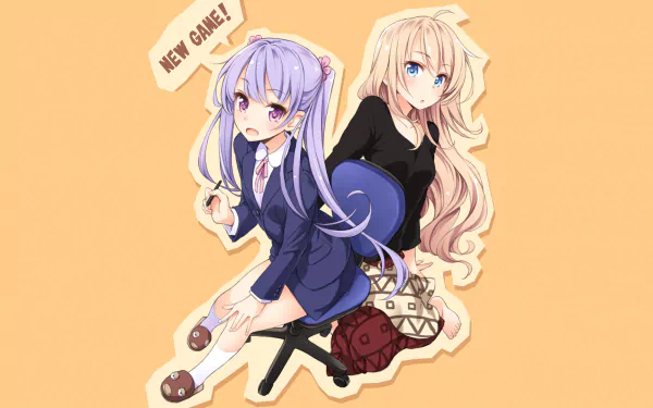 Ko Yagami Aoba Suzukaze Anime New Game! HD Desktop Wallpaper | Background Image
