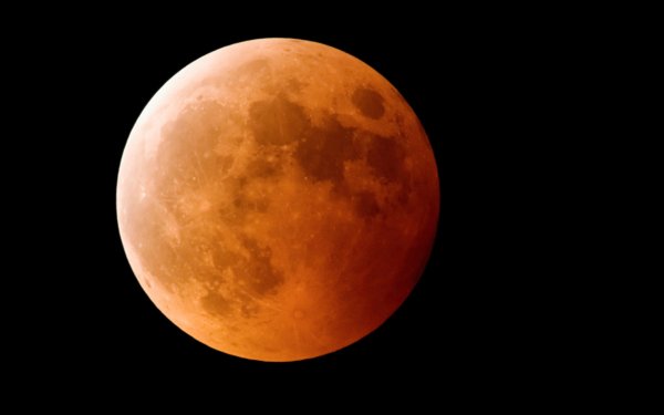 Nature Lunar Eclipse Moon orange HD Wallpaper | Background Image