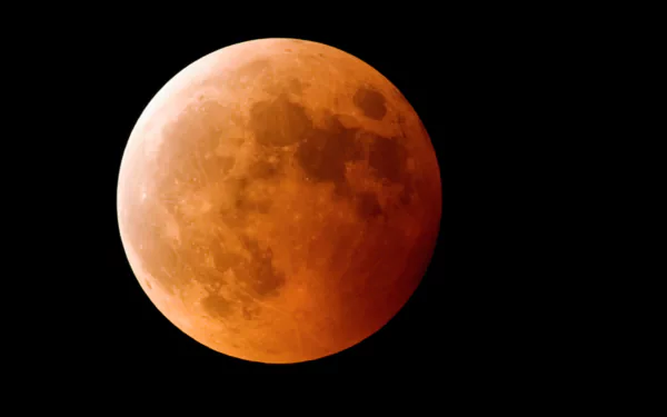 orange (Color) moon nature lunar eclipse HD Desktop Wallpaper | Background Image