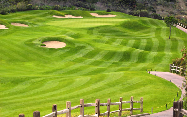 grass man made golf course HD Desktop Wallpaper | Background Image