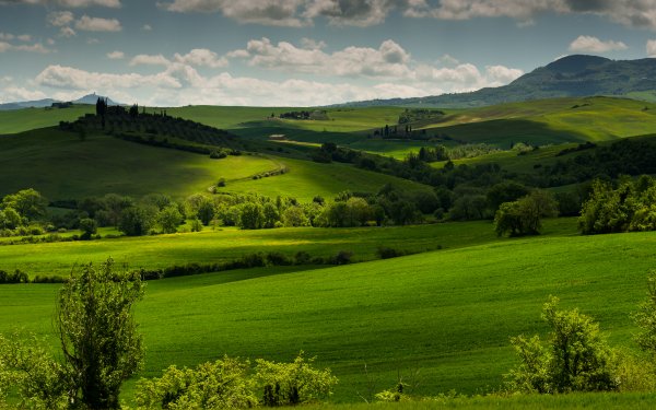 Photography Tuscany Italy Landscape Grass Green Hill HD Wallpaper | Background Image