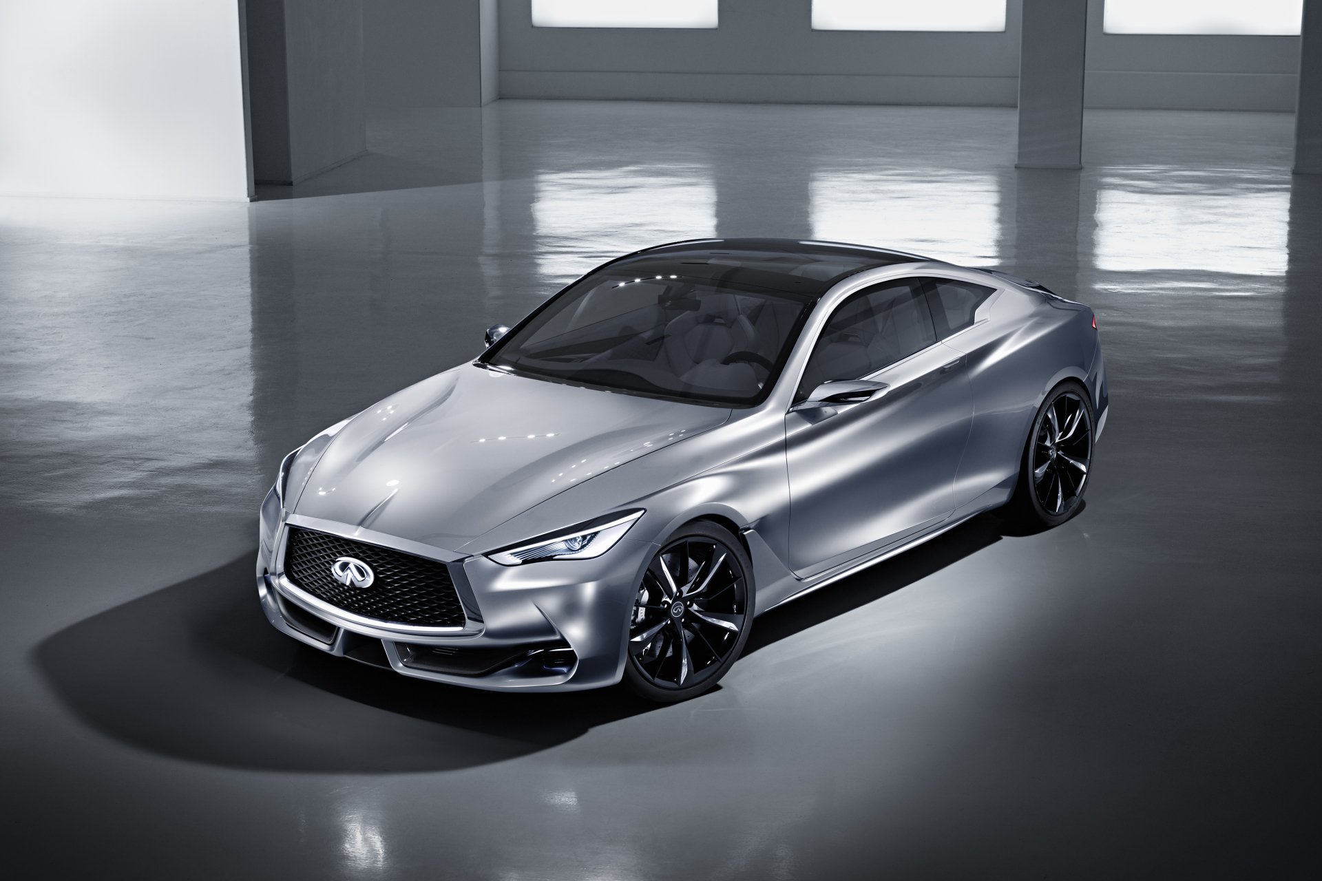 Download Silver Car Car Infiniti Vehicle Infiniti Q60 HD Wallpaper