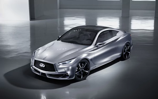 silver car car Infiniti vehicle Infiniti Q60 HD Desktop Wallpaper | Background Image