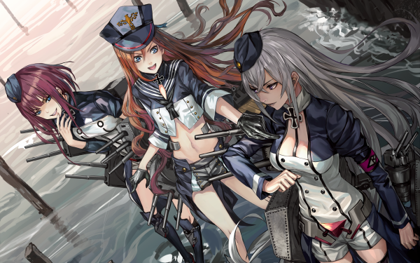 Anime Warship Girls Karlsruhe Köln Königsberg HD Wallpaper | Background Image
