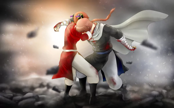Kamui (Gintama) Kagura (Gintama) Anime Gintama HD Desktop Wallpaper | Background Image