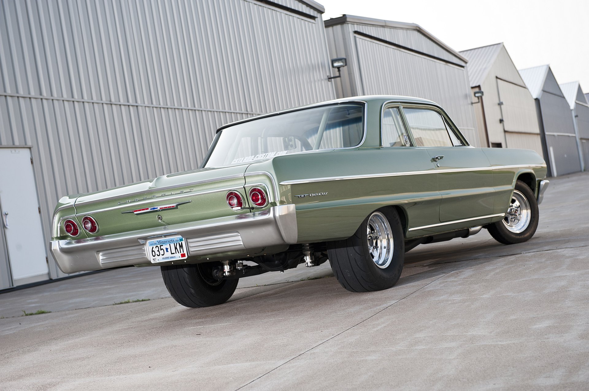 Download Hot Rod Muscle Car 1964 Chevrolet Bel Air Vehicle Chevrolet Bel Air HD Wallpaper