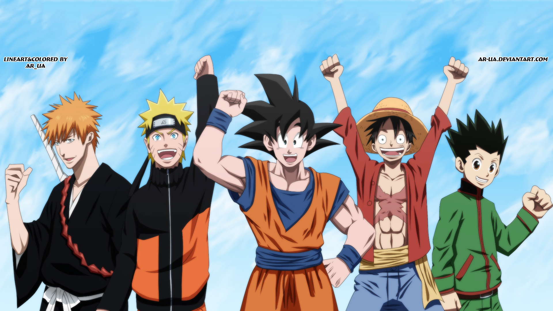 Dragon Ball One Piece Naruto Wallpaper Bakaninime