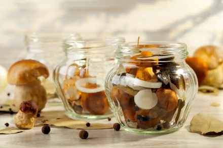 jar food mushroom HD Desktop Wallpaper | Background Image