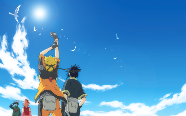 Anime Naruto Naruto Uzumaki Sakura Haruno Sasuke Uchiha Kakashi Hatake HD Wallpaper | Background Image