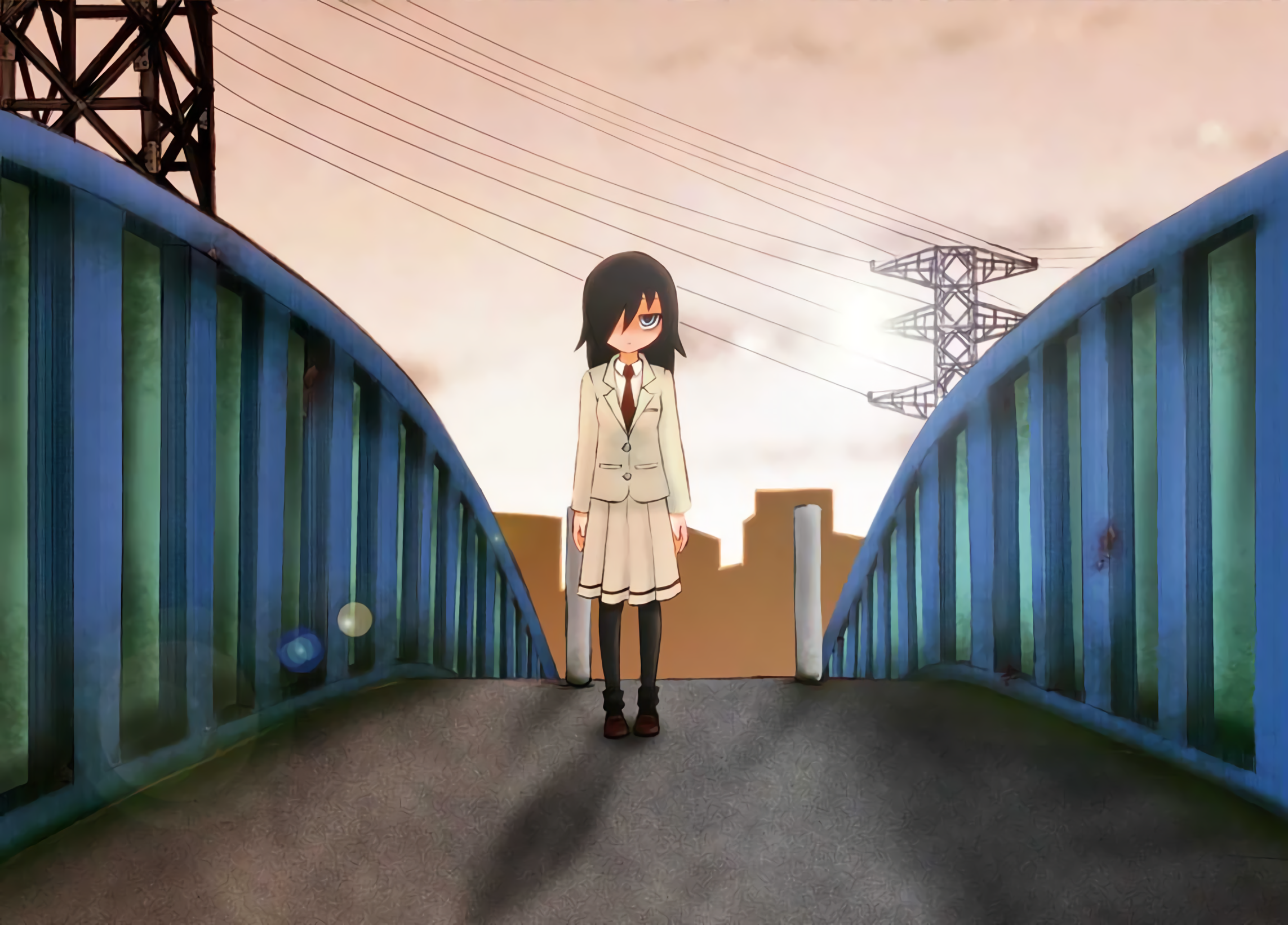 Anime Watamote HD Wallpaper | Background Image
