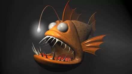  CArtoon Angler Fish 3D