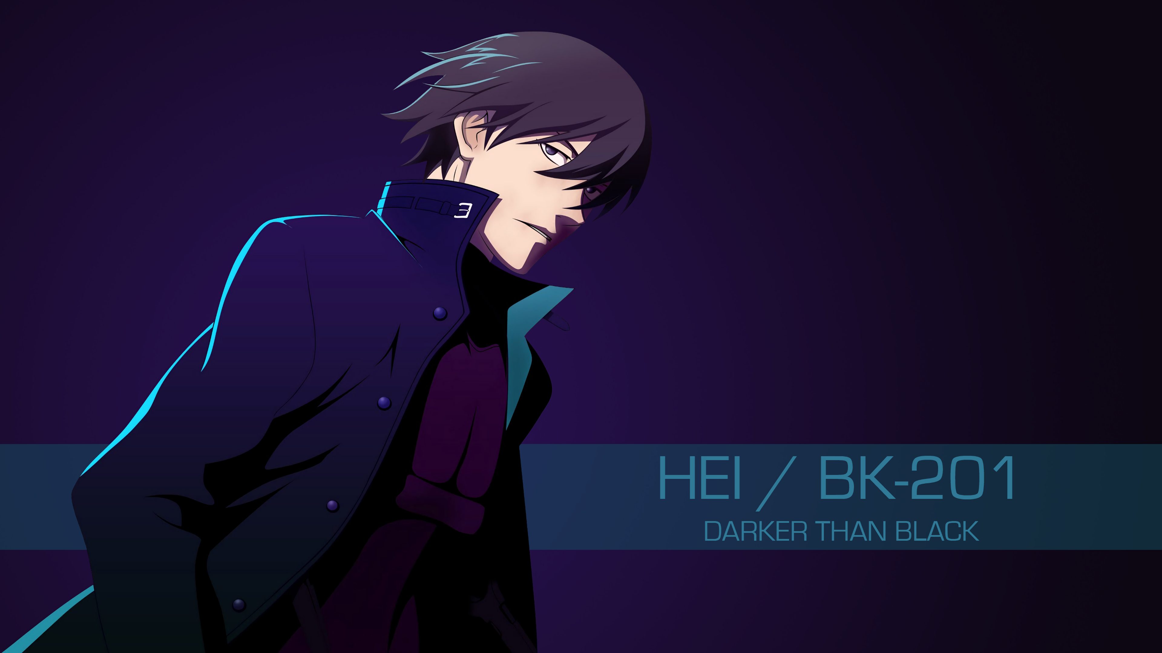 Hei Anime, Darker Than Black Background, black Hair, manga, computer  Wallpaper png