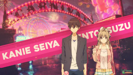 Seiya Kanie Isuzu Sento Anime Amagi Brilliant Park HD Desktop Wallpaper | Background Image