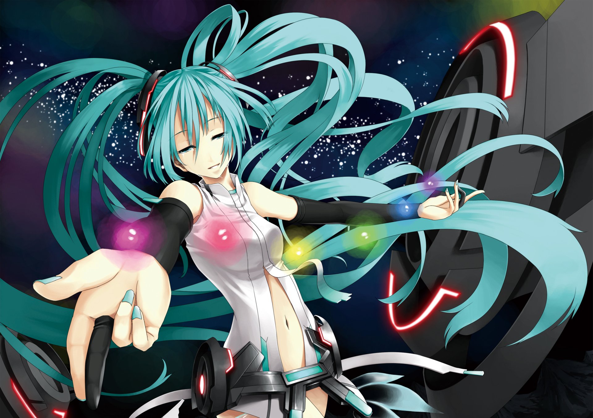 Hatsune Miku — Neon Vocaloid HD Wallpaper | 2480x1748 | Wallpaper