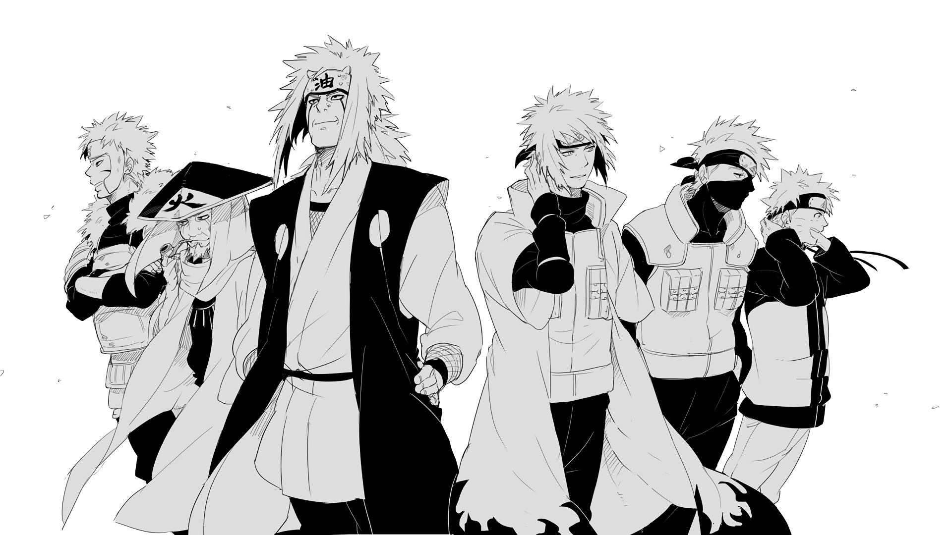 35 Gambar Wallpaper Black and White Naruto terbaru 2020