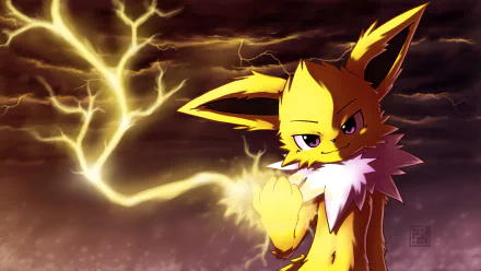 Jolteon (Pokémon) Anime Pokemon HD Desktop Wallpaper | Background Image
