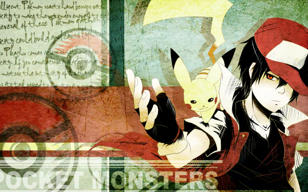 Red (Pokémon) Pikachu video game Pokemon: Red and Blue HD Desktop Wallpaper | Background Image