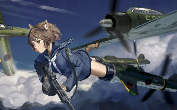 Hikari Karibuchi Anime Brave Witches HD Desktop Wallpaper | Background Image