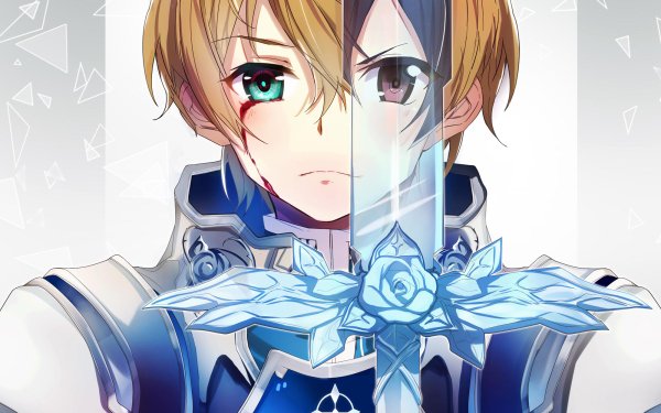 Anime Sword Art Online: Alicization Sword Art Online Eugeo Kirito Kazuto Kirigaya Blut Blondinen Schwert Blue Rose Sword HD Wallpaper | Hintergrund