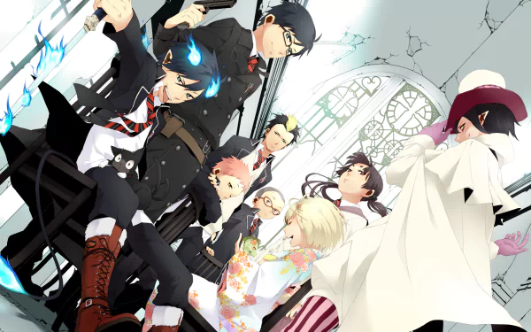 Anime Blue Exorcist HD Desktop Wallpaper | Background Image