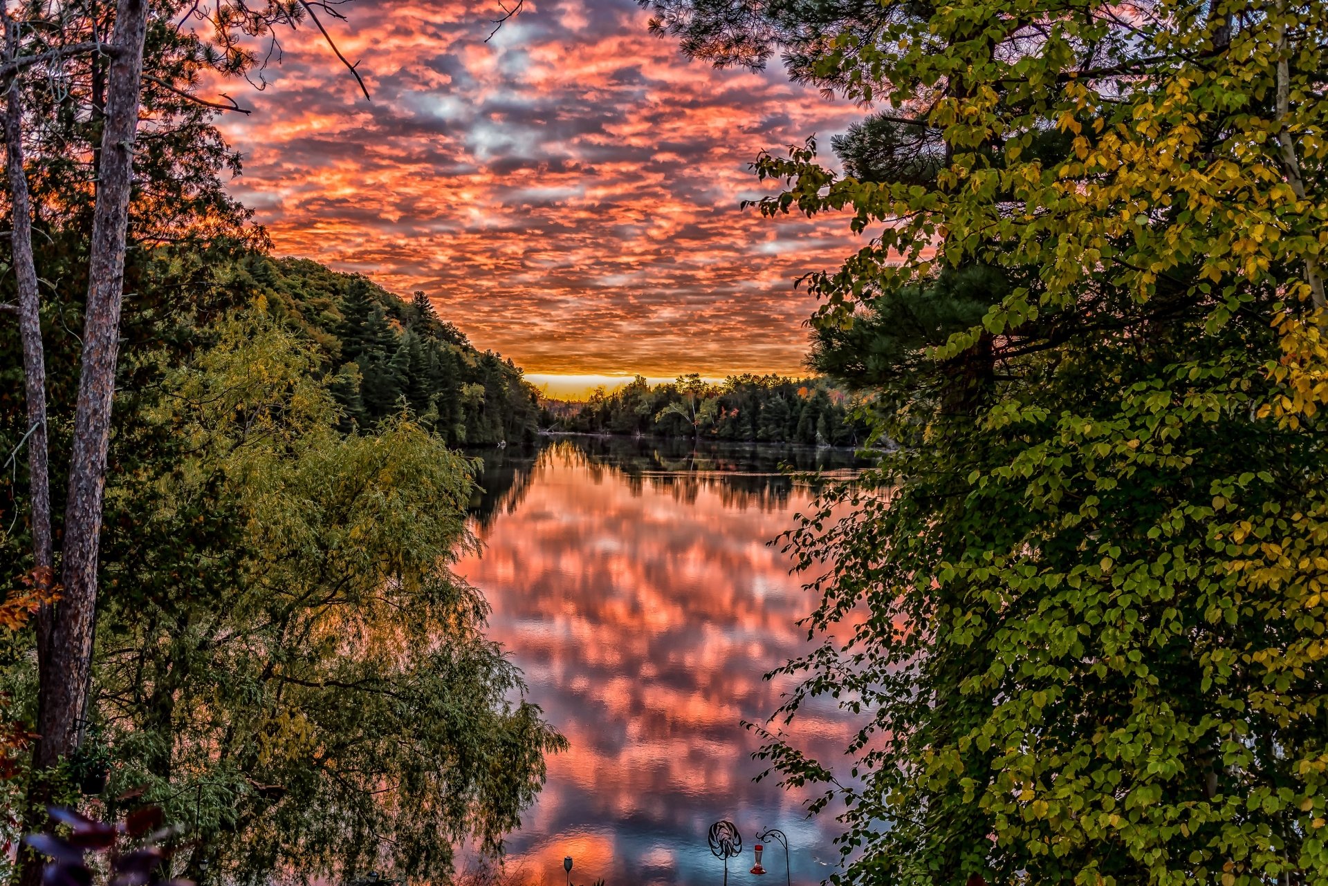 Download Sunset Cloud Sky Lake HDR Nature Reflection 4k Ultra HD ...